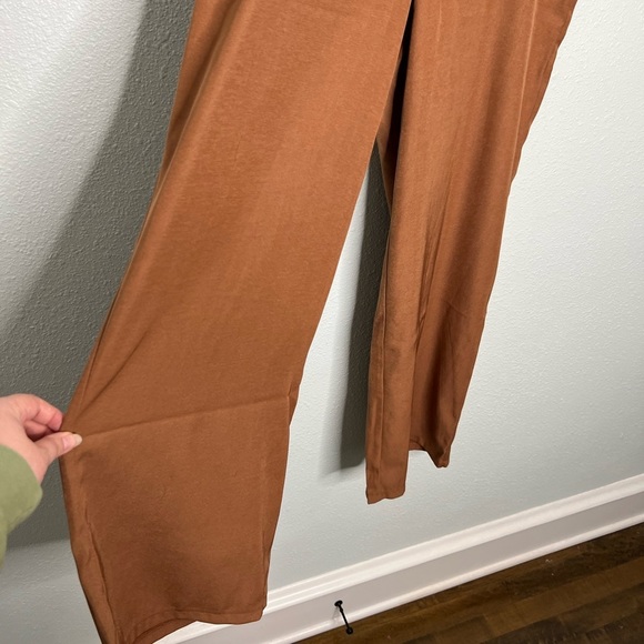 Princess Polly NWOT Mansfield Brown Wide Leg Pants - Picture 4 of 8